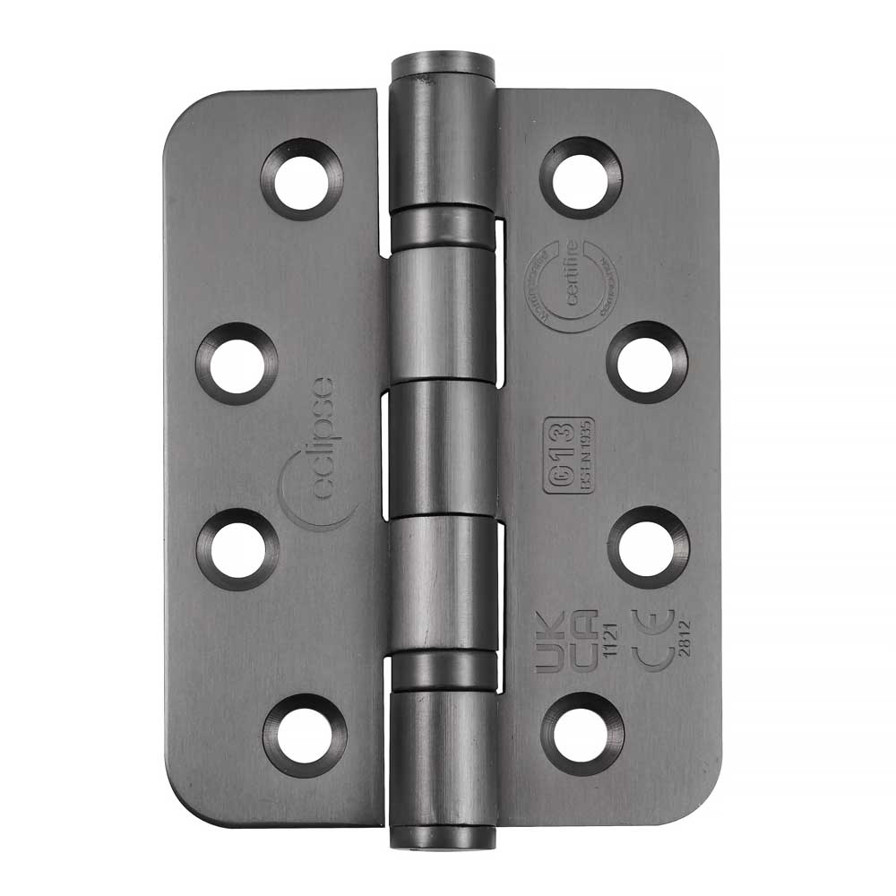 Eclipse 4 inch (102mm) Ball Bearing Hinge Grade 13 Radius Ends - Dark Bronze (Sold in Pairs)