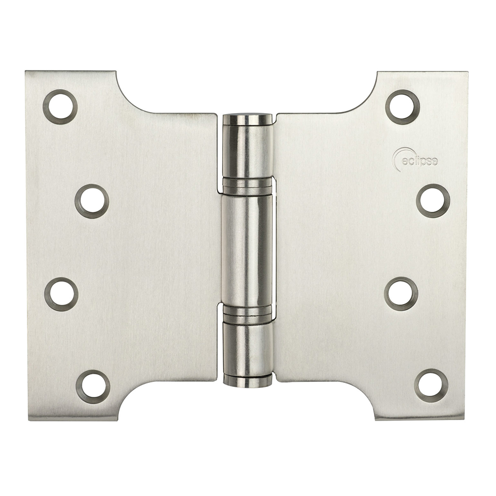 Eclipse 4 Inch (102 x 76mm) Stainless Steel Parliament Hinge - Satin Stainless Steel (Sold in Pairs)
