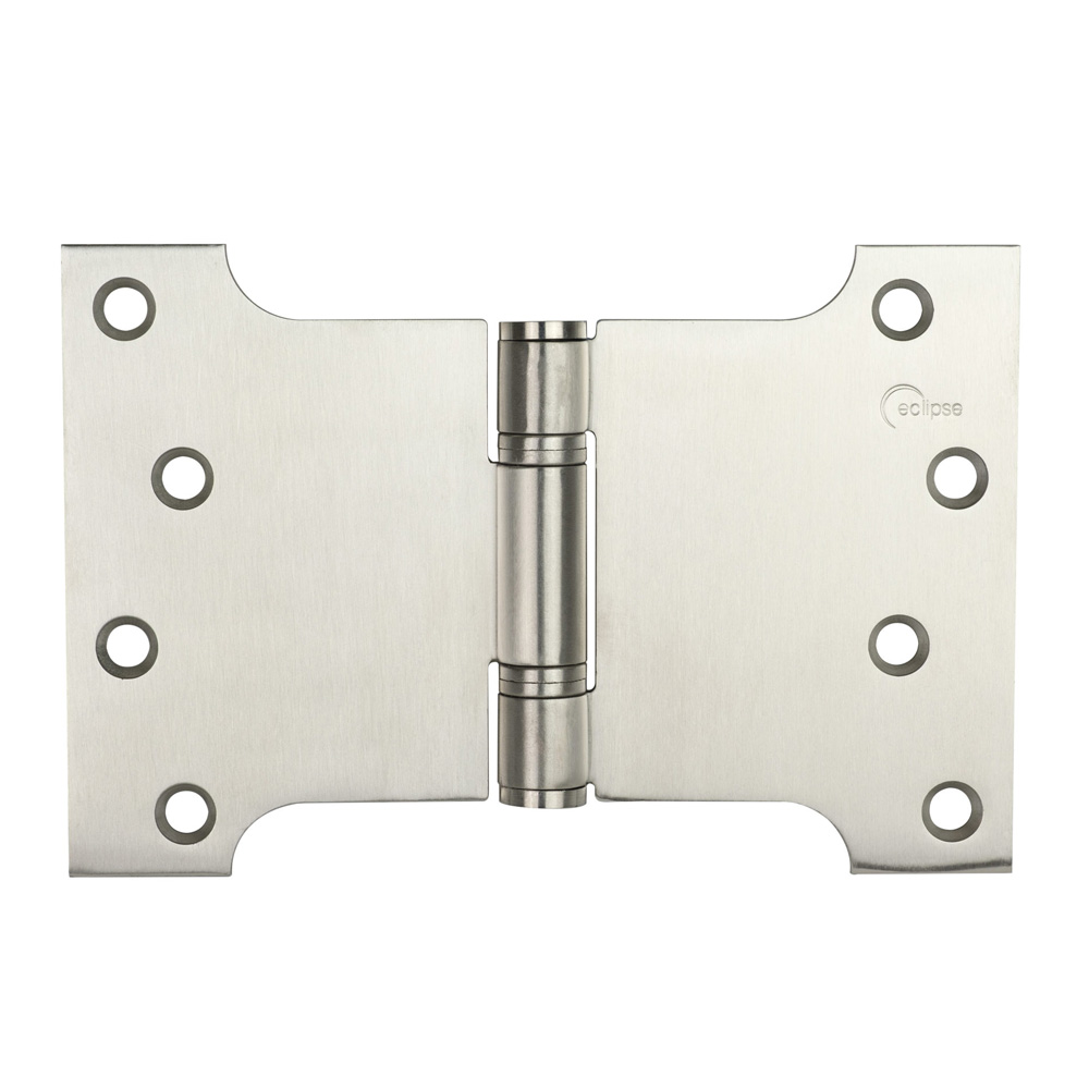 Eclipse 4 Inch (102 x 102mm) Stainless Steel Parliament Hinge - Satin Stainless Steel (Sold in Pairs)