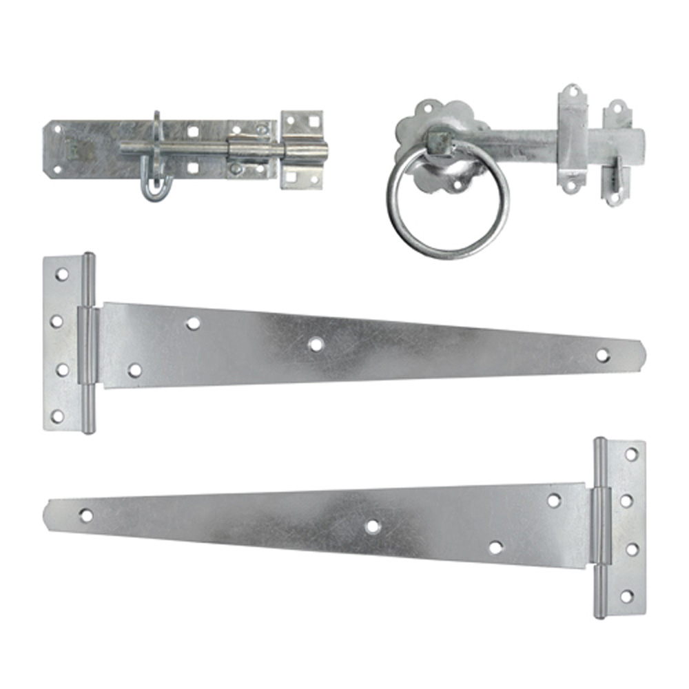 Side Gate Kit - Ring Latch - Hot Dipped Galvanised (18")