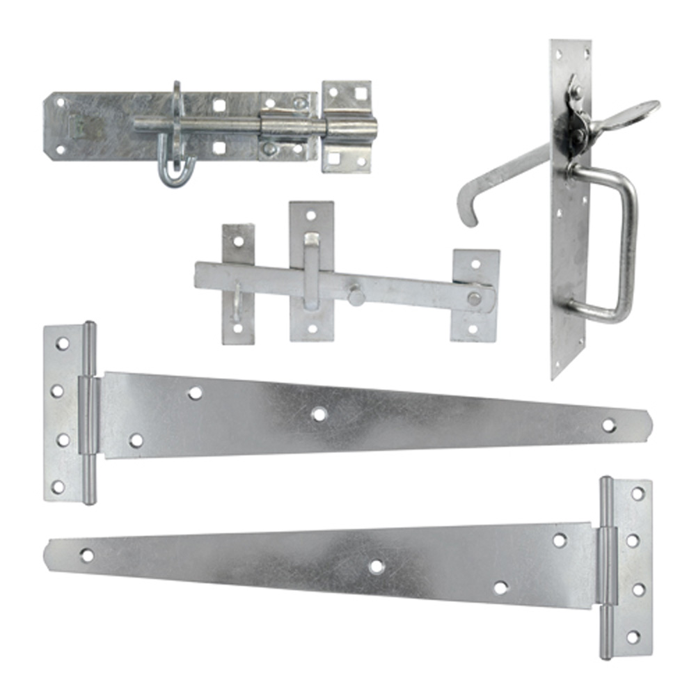 Side Gate Kit - Suffolk Latch - Hot Dipped Galvanised (18")