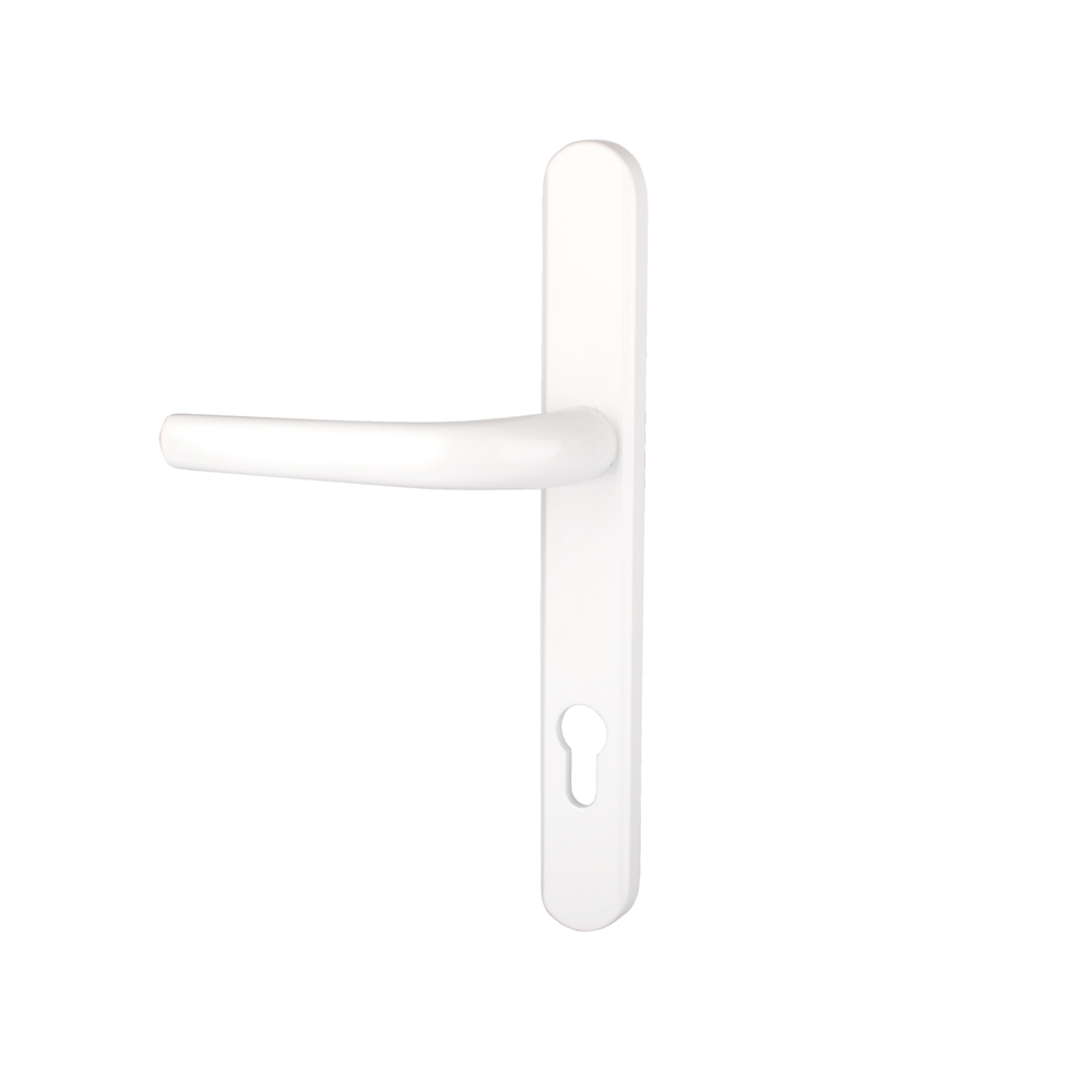 Alpine Door Handle (Long Back Plate) - White (Sold in Pairs)