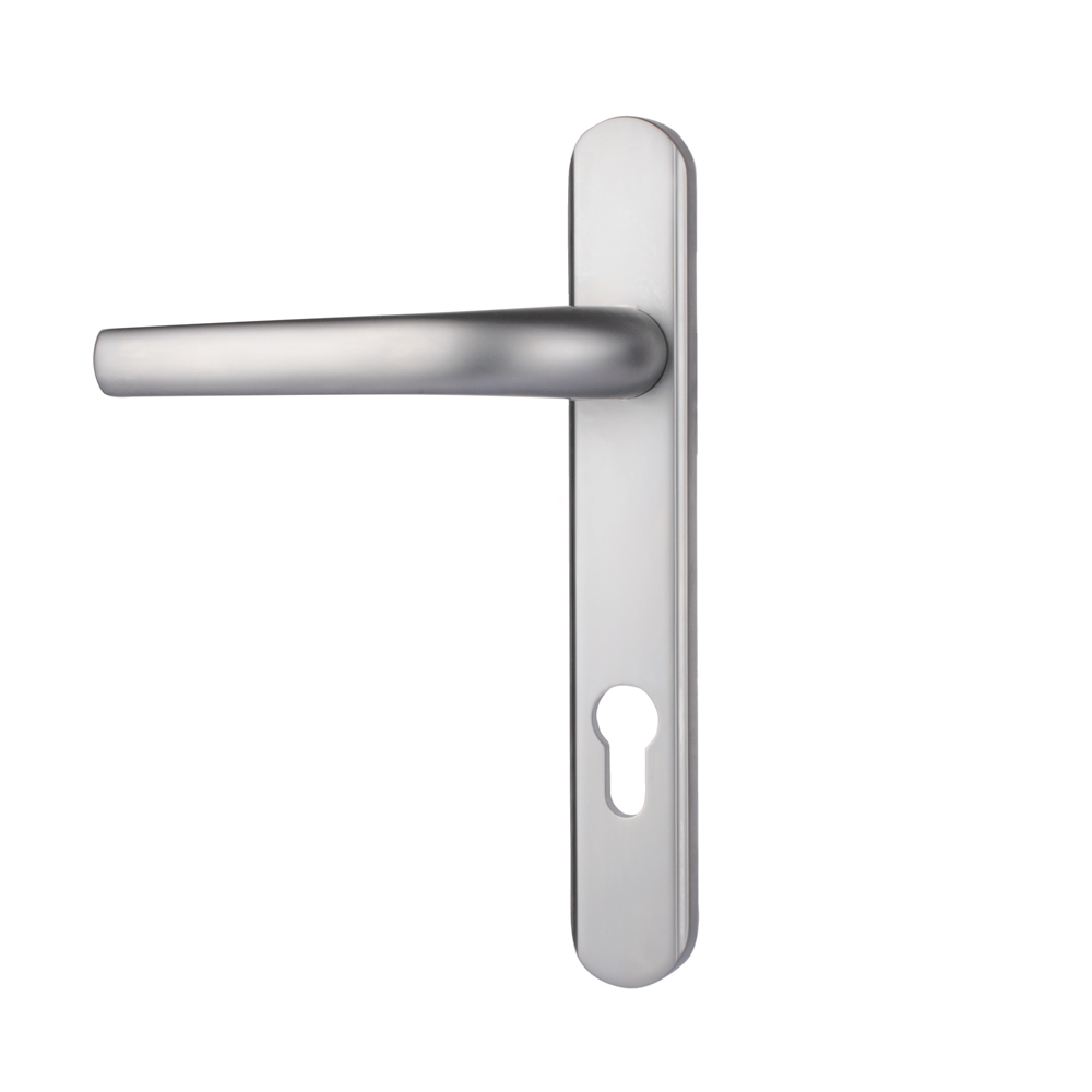 Alpine Door Handle (92mm Centre, Sprung) - Satin Chrome (Sold in Pairs)