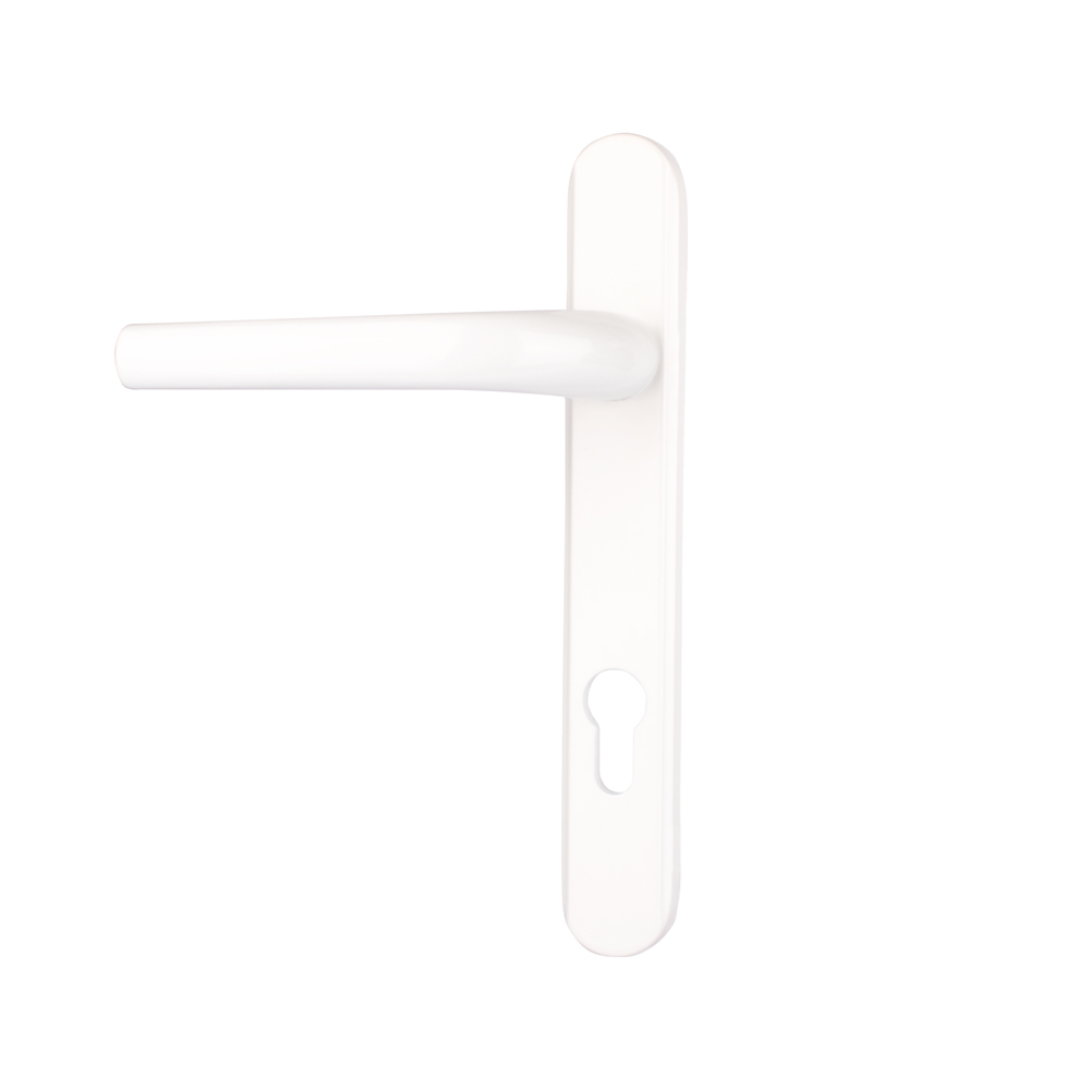 Alpine Door Handle (92mm Centre, Sprung) - White (Sold in Pairs)