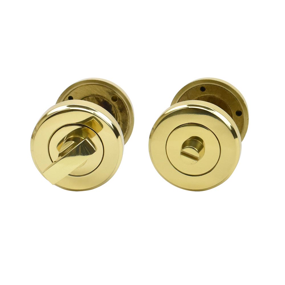 Bathroom Escutcheon Turn - Polished Brass
