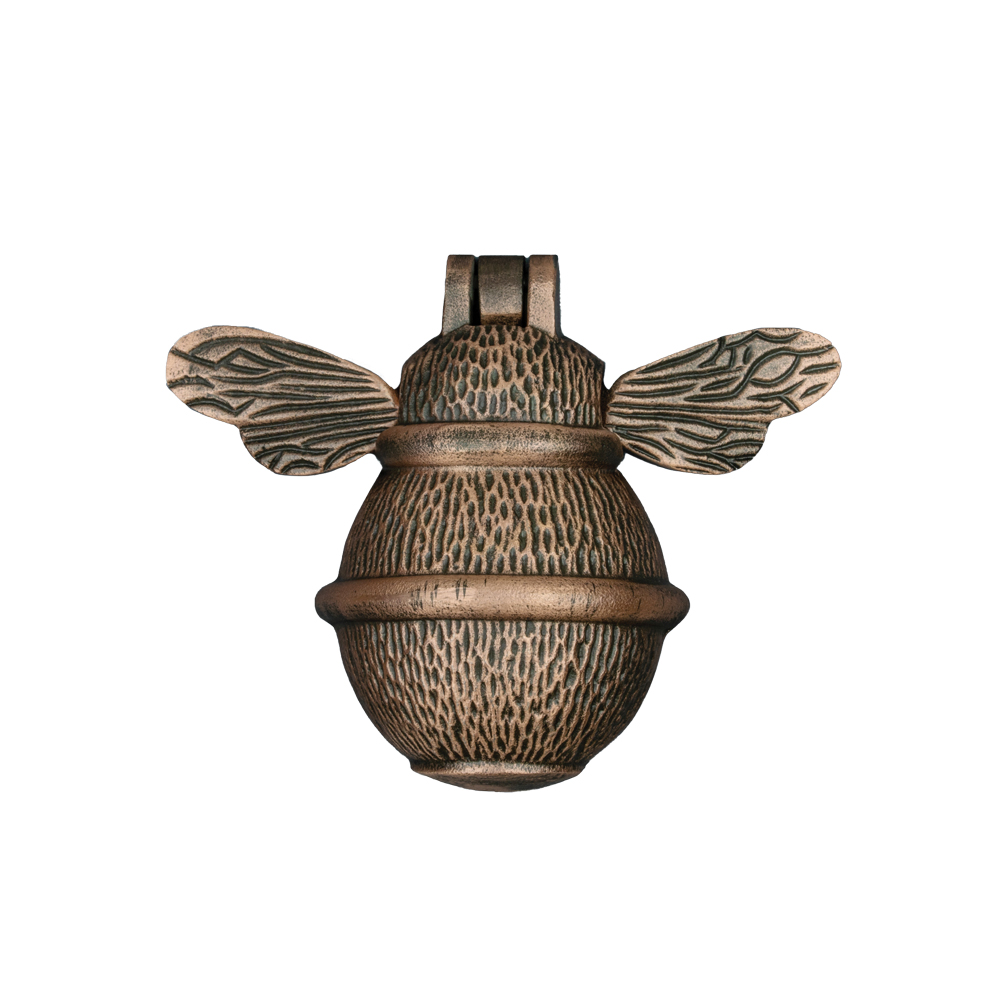 Brass Bumble Bee Door Knocker - Antique Copper