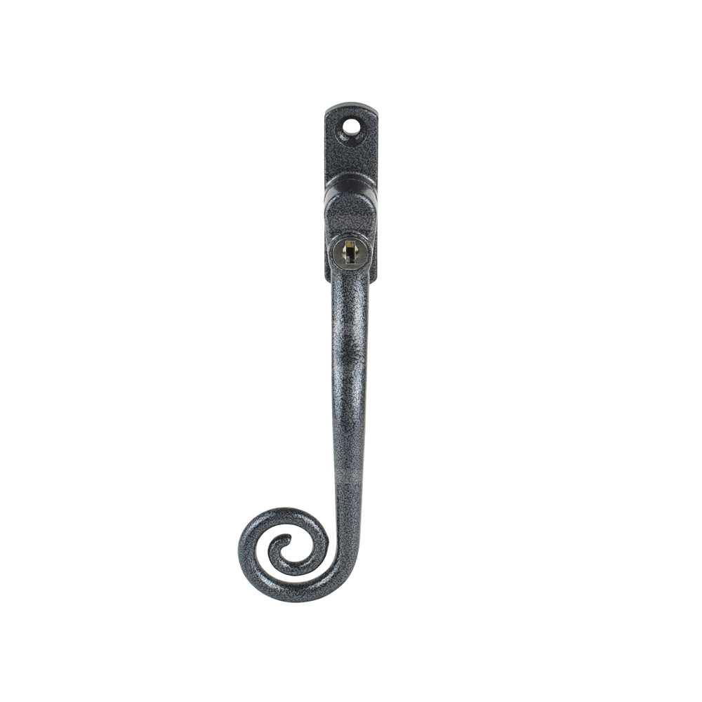 Cornish Heritage Monkey Tail Espag Window Handle - Mottled Grey (Left-Hand)