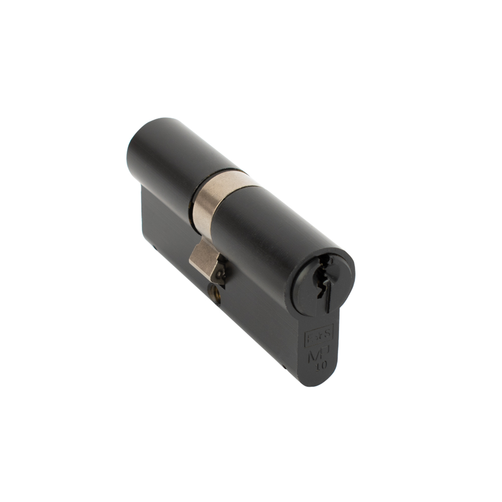 10 Pin Euro Double Cylinder (Keyed to Differ) - Black - 35/35