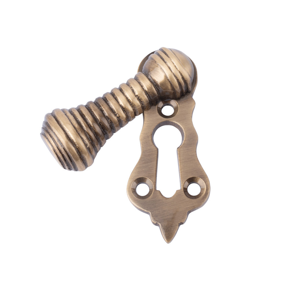 Dart Beehive Covered Escutcheon - Antique Brass