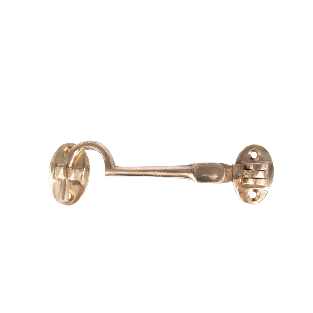 Dart Cabin Hook (102mm) - Polished Brass