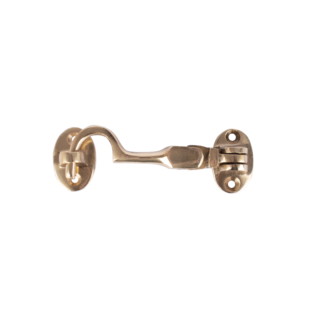 Dart Cabin Hook (75mm) - Polished Brass