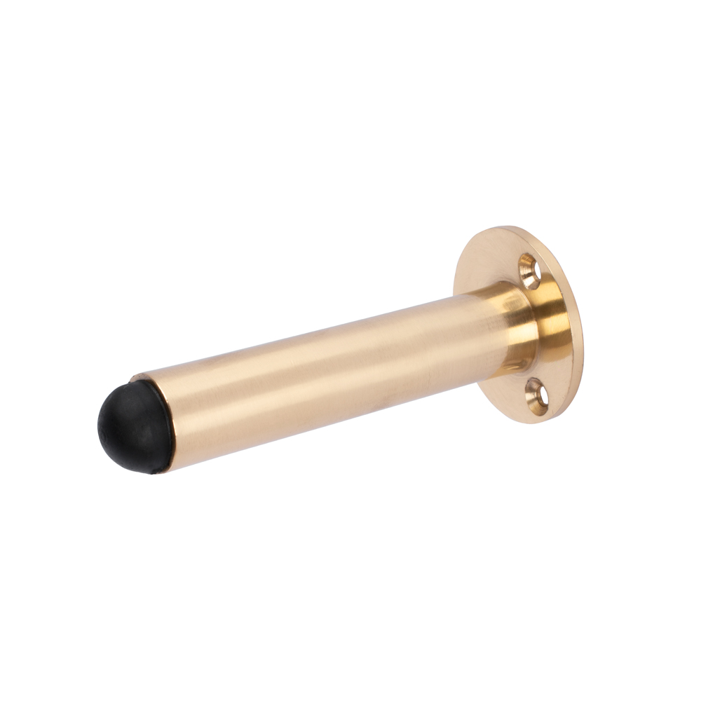 Dart Wall Mounted Door Stop (75mm) - Polished Brass
