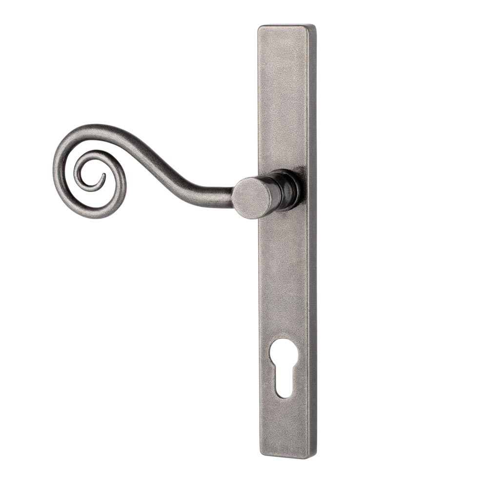 Devoran Monkey Tail Door Handle - Pewter (Left Hand) - (Sold in Pairs)