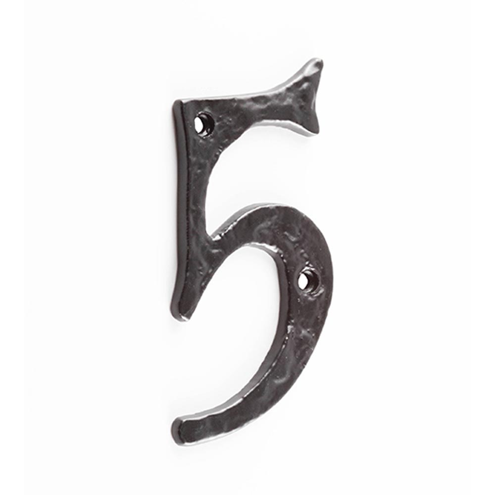 Devoran Number 5 Black Numeral