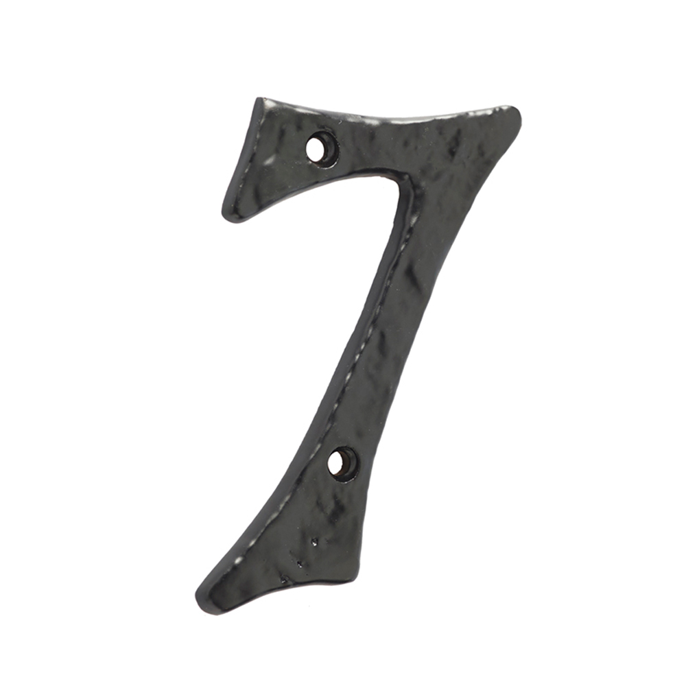 Devoran Number 7 Black Numeral