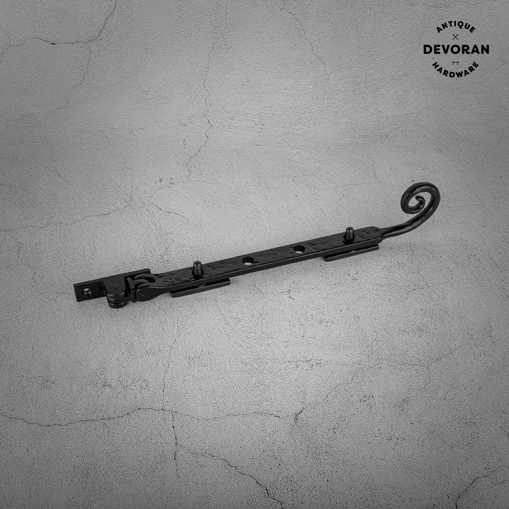 Devoran 10" Monkey Tail Casement Window Stay - Black