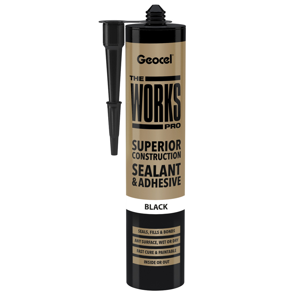 Geocel The Works Pro Sealant and Adhesive - 290ml - Black