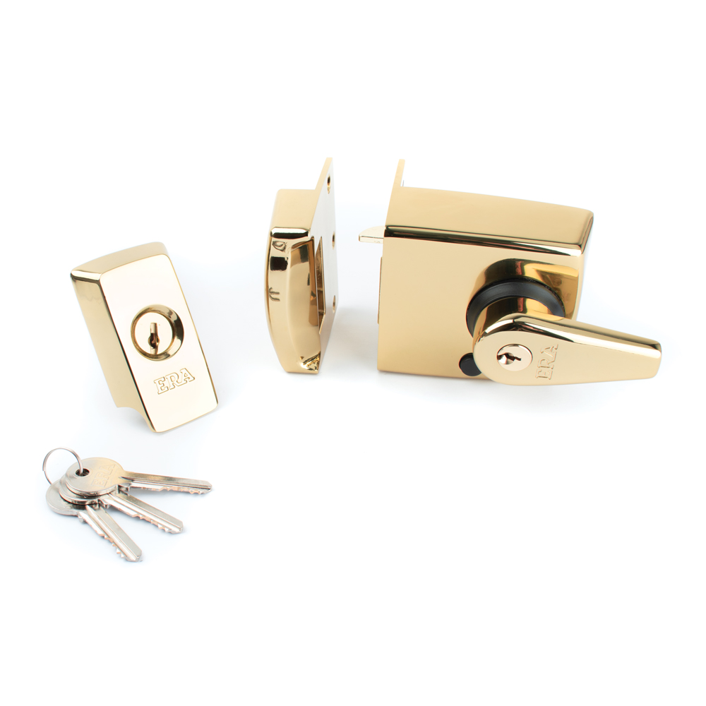 ERA 60mm BS High Security Nightlatch - Polished Brass