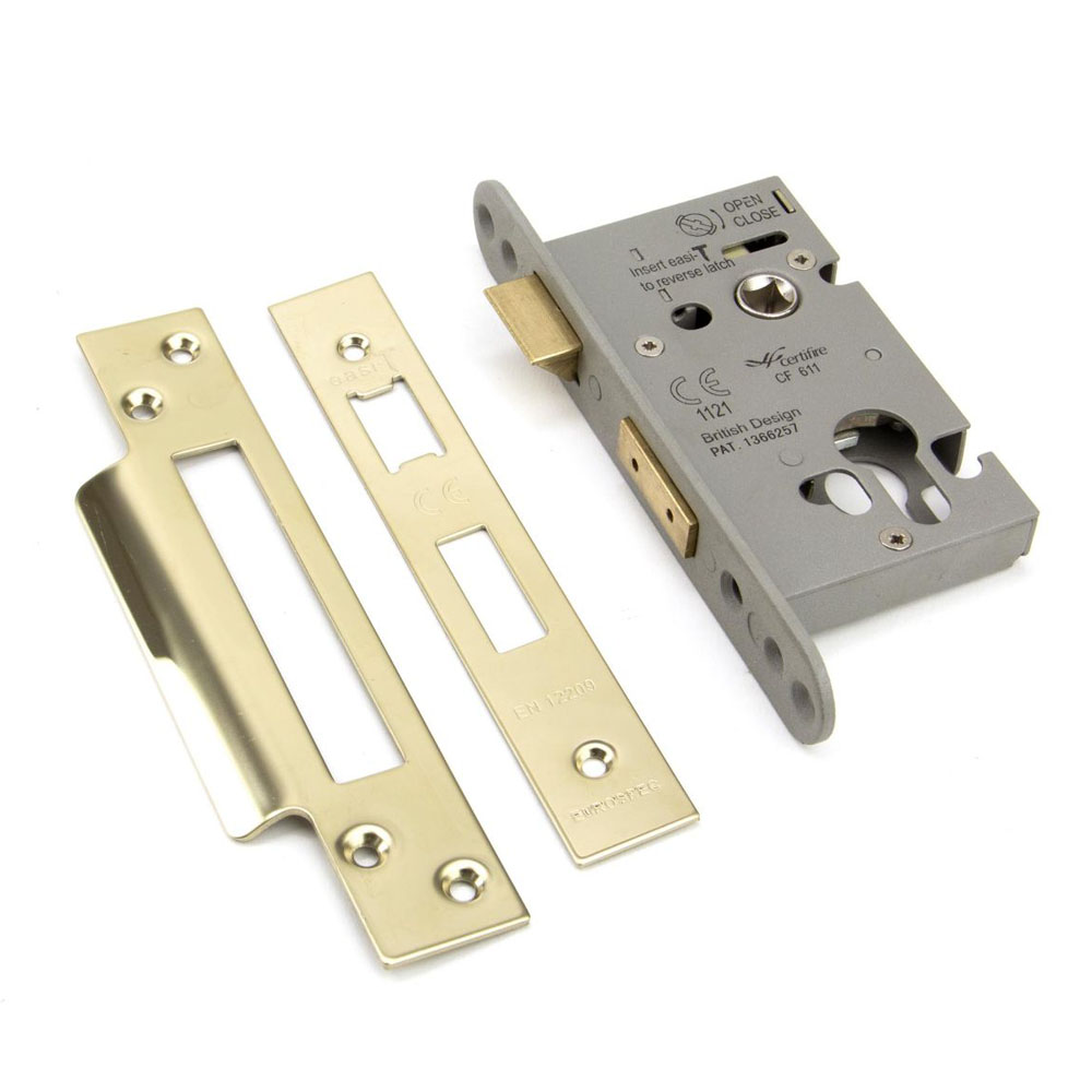 Eurospec Euro Cylinder Sash Lock 2.5 Inch (64mm) - PVD