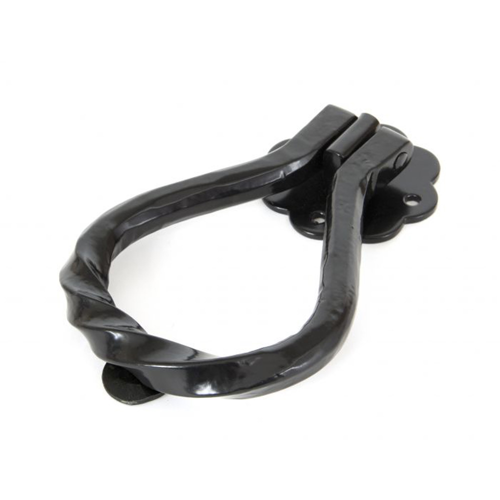 From the Anvil Pear Shaped Door Knocker - Black