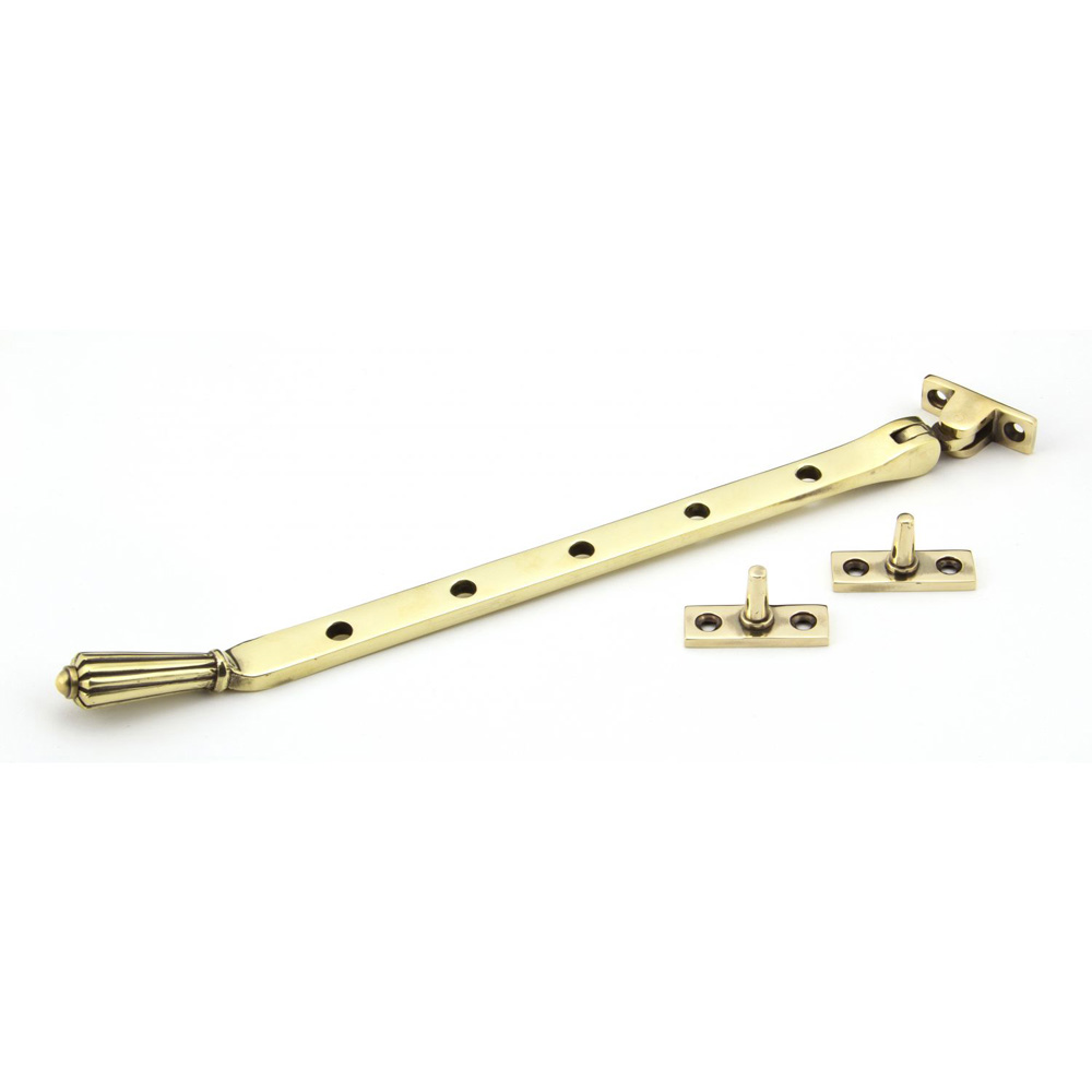 From the Anvil Hinton Stay (12 Inch) - Aged Brass