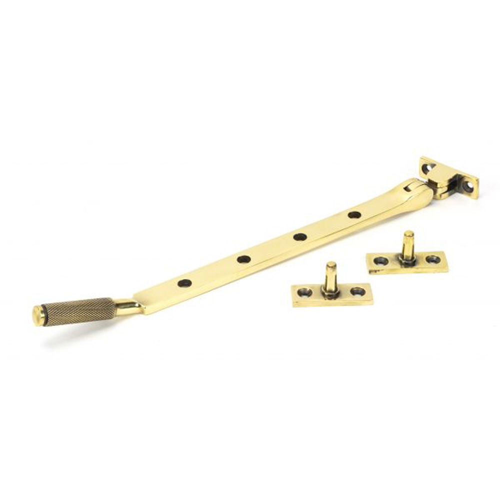 From the Anvil Brompton Stay (10 Inch) - Aged Brass