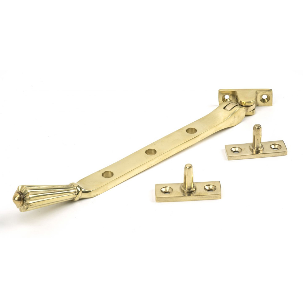 From the Anvil Hinton Stay (8 Inch) - Polished Brass