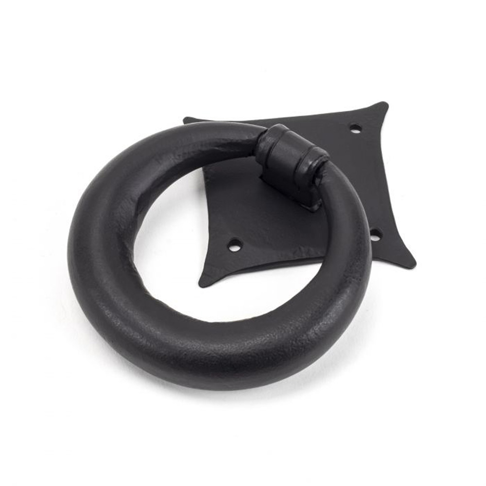 From the Anvil Ring Door Knocker - Matt Black