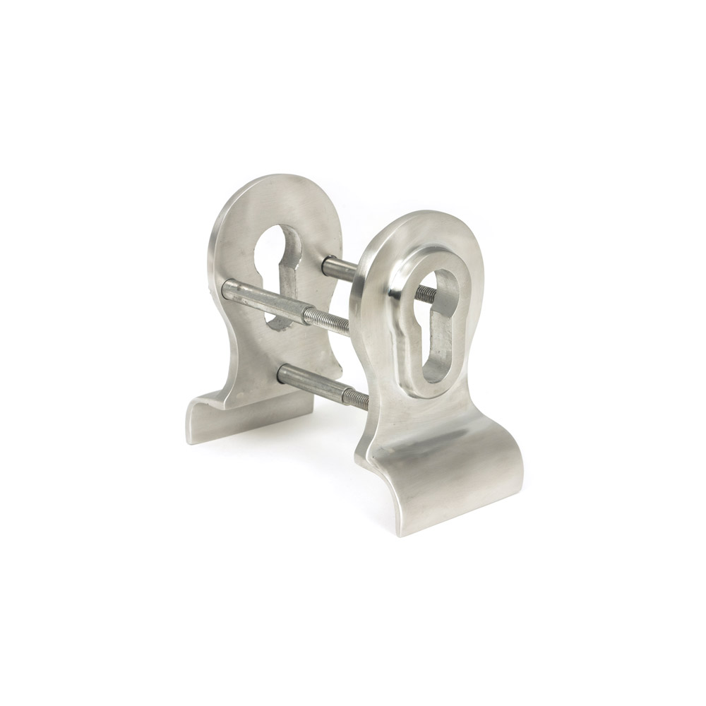 From the Anvil Marine 316 Stainless Steel 50mm Euro Door Pull (Back to Back fixings) - Satin