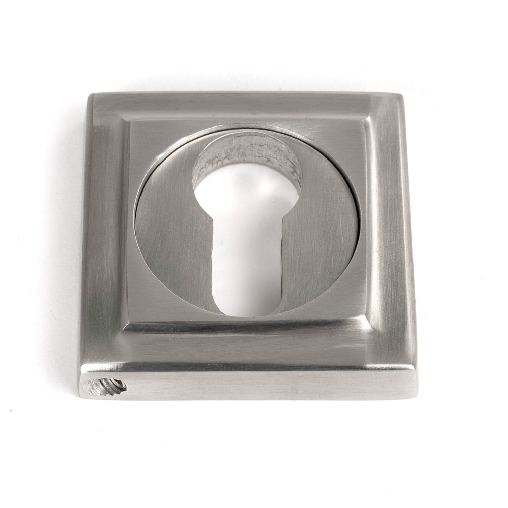 From the Anvil Marine 316 Stainless Steel Round Euro Escutcheon (Square) - Satin