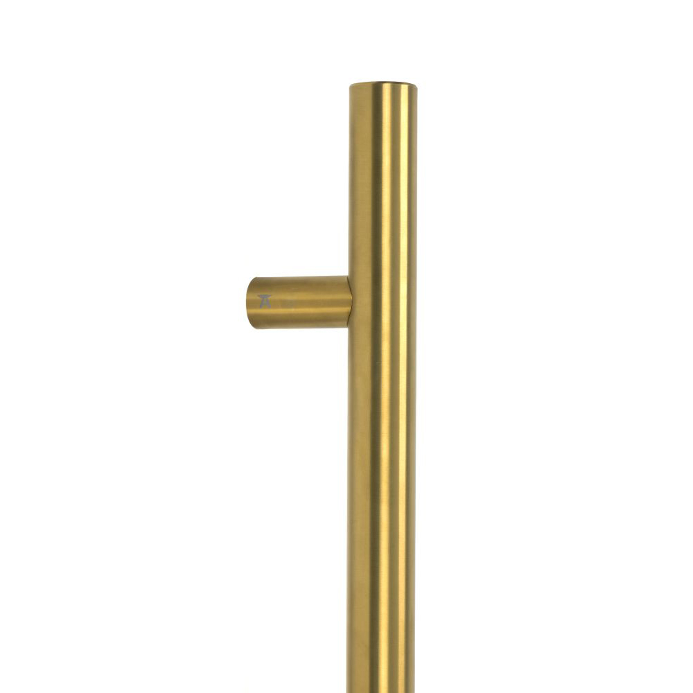 From the Anvil Marine 316 Stainless Steel T Bar Handle (Single with Bolt Fixing) - Aged Brass - 600mm