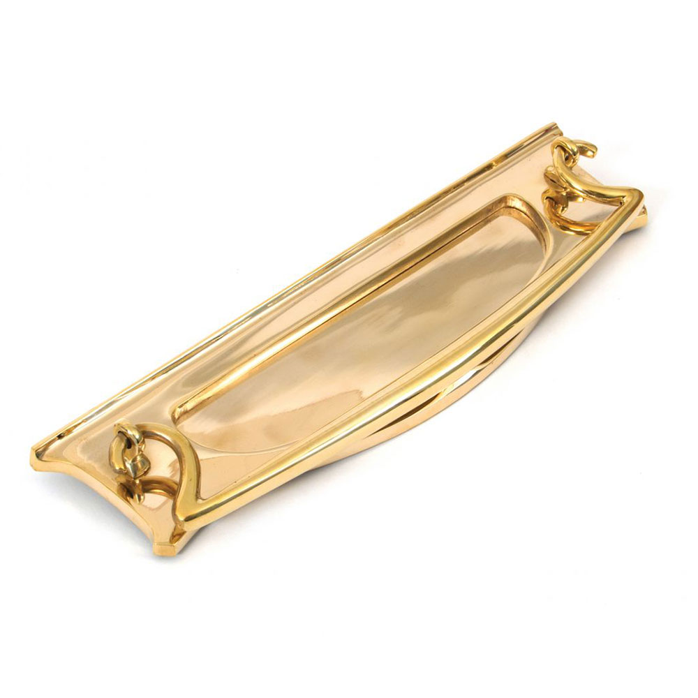 From the Anvil Art Deco Letter Plate - Polished Brass