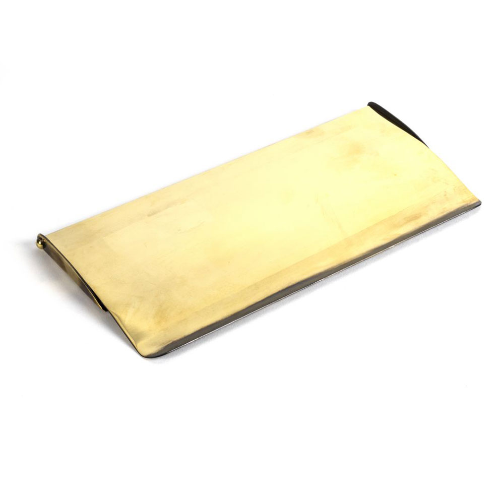 From the Anvil Small Letter Plate Cover - Aged Brass