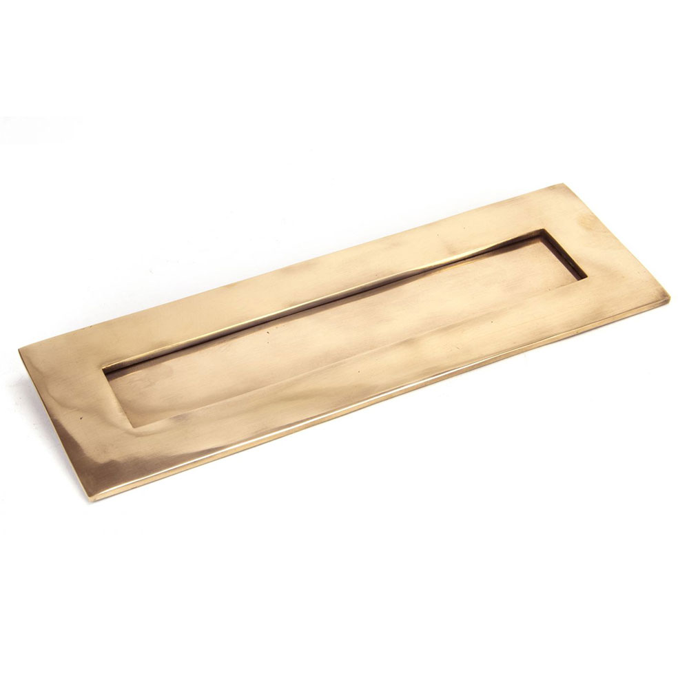From the Anvil Large Letter Plate - Polished Bronze