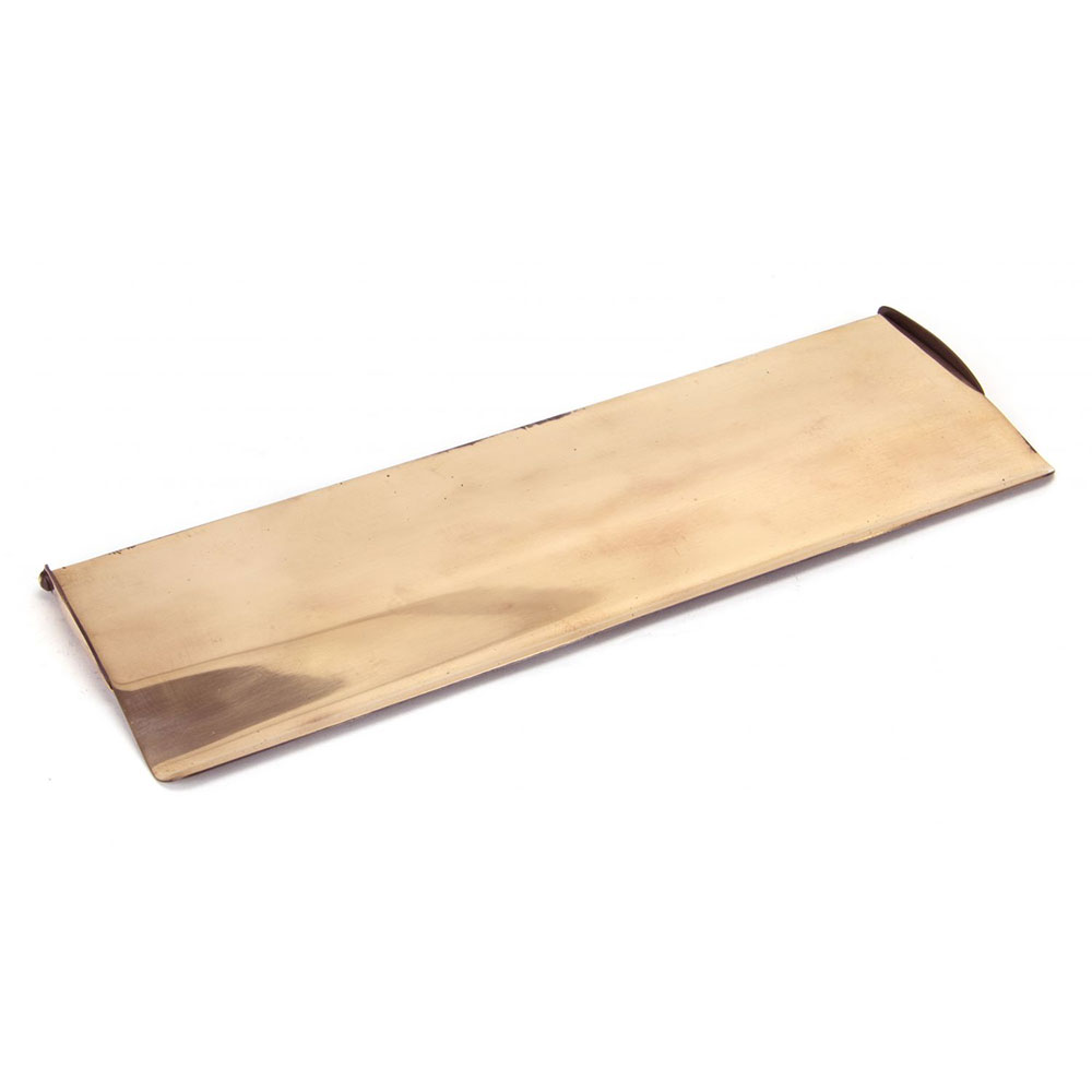 From the Anvil Large Letter Plate Cover - Polished Bronze