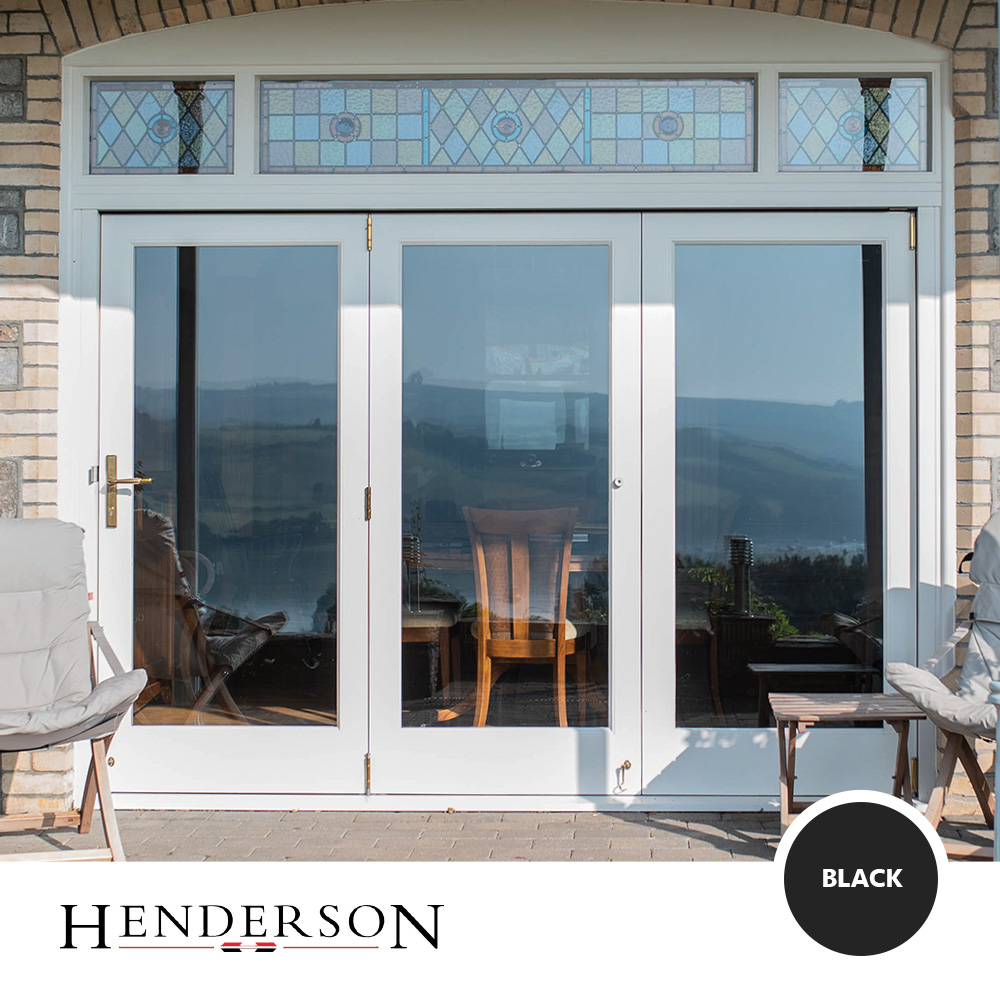 Henderson Securefold Pro Bifold Kit (Outward Opening) - Black - 2 + 1 Door (3m Track)