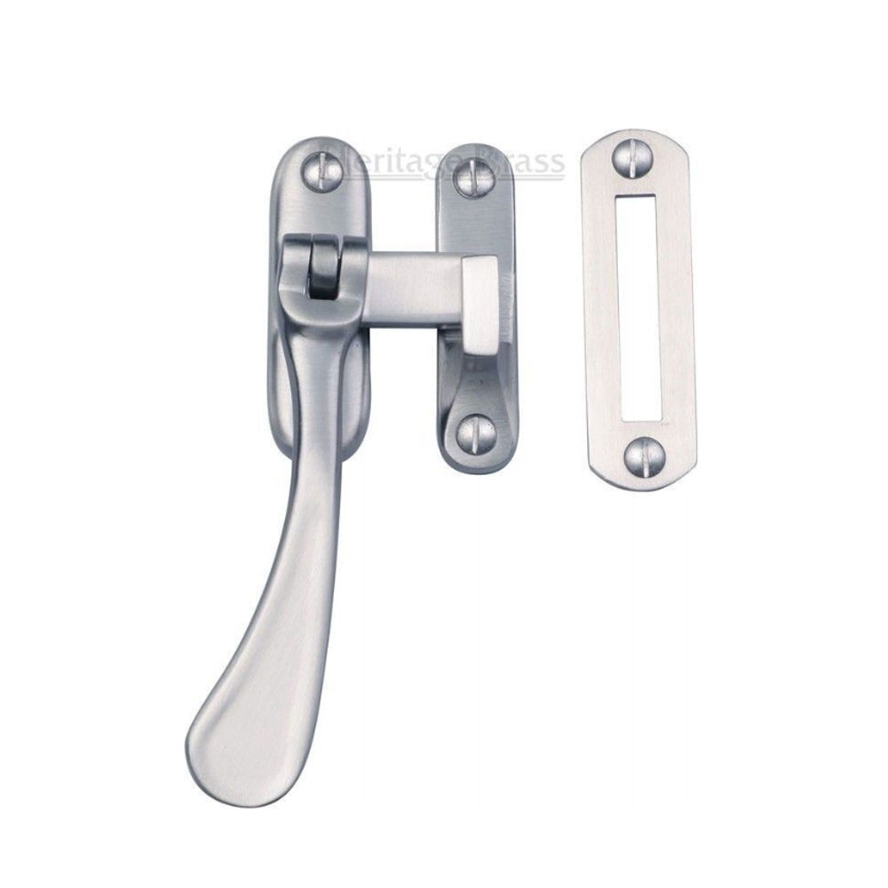 Heritage Brass Non-Locking Spoon Casement Fastener - Satin Chrome