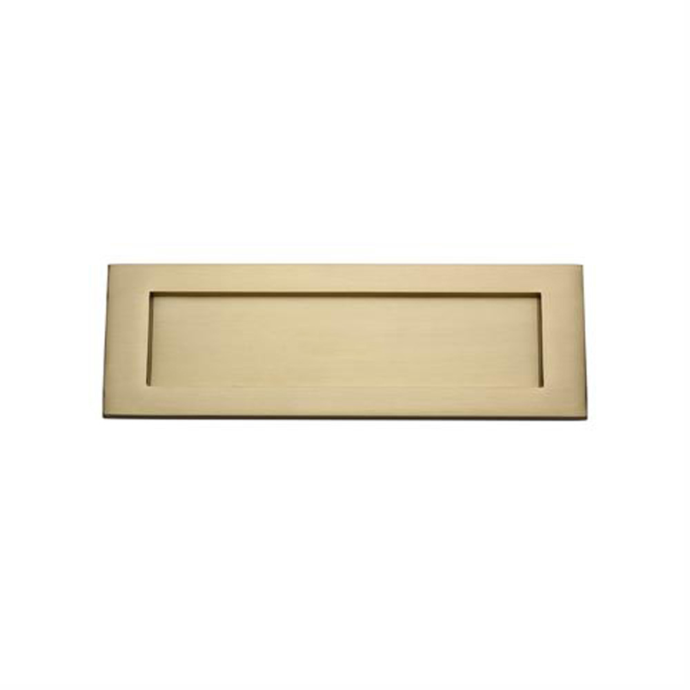 Heritage Brass Letterplate - Satin Brass (10" x 3")