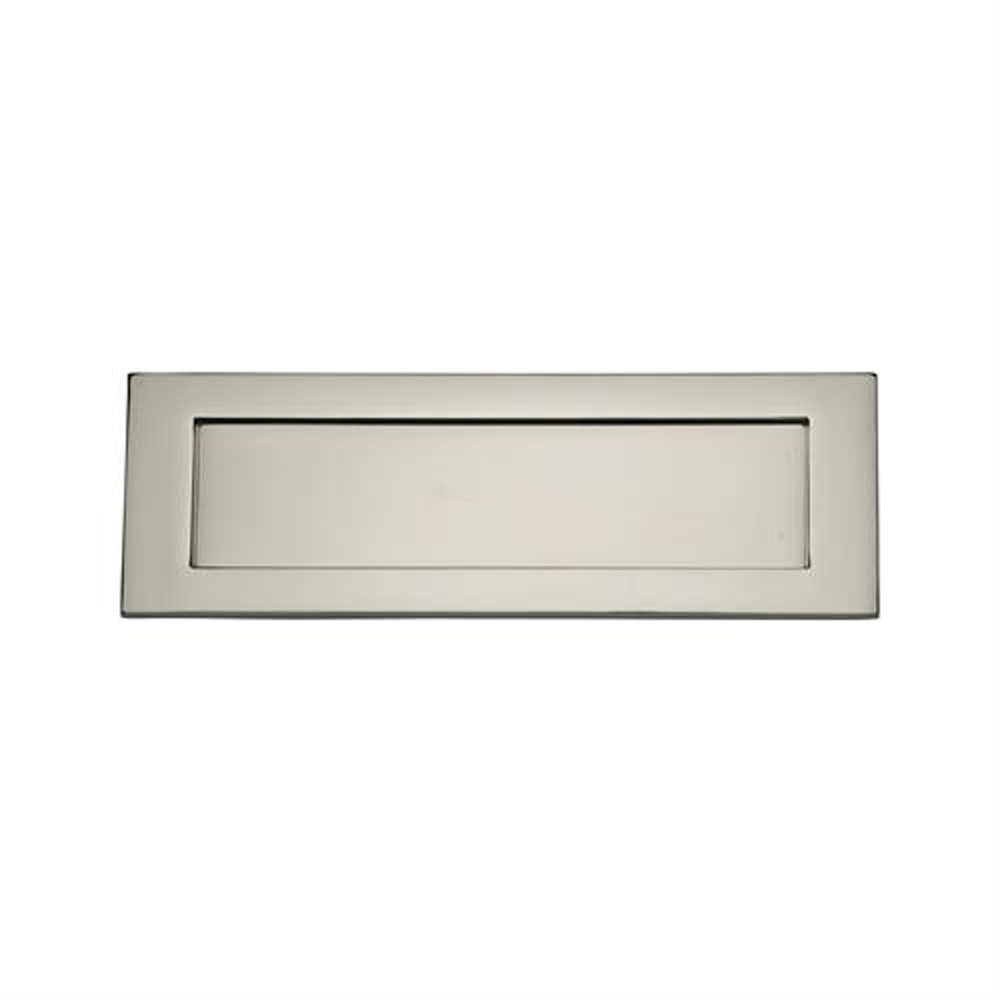 Heritage Brass Letterplate - Polished Nickel (12" x 4")