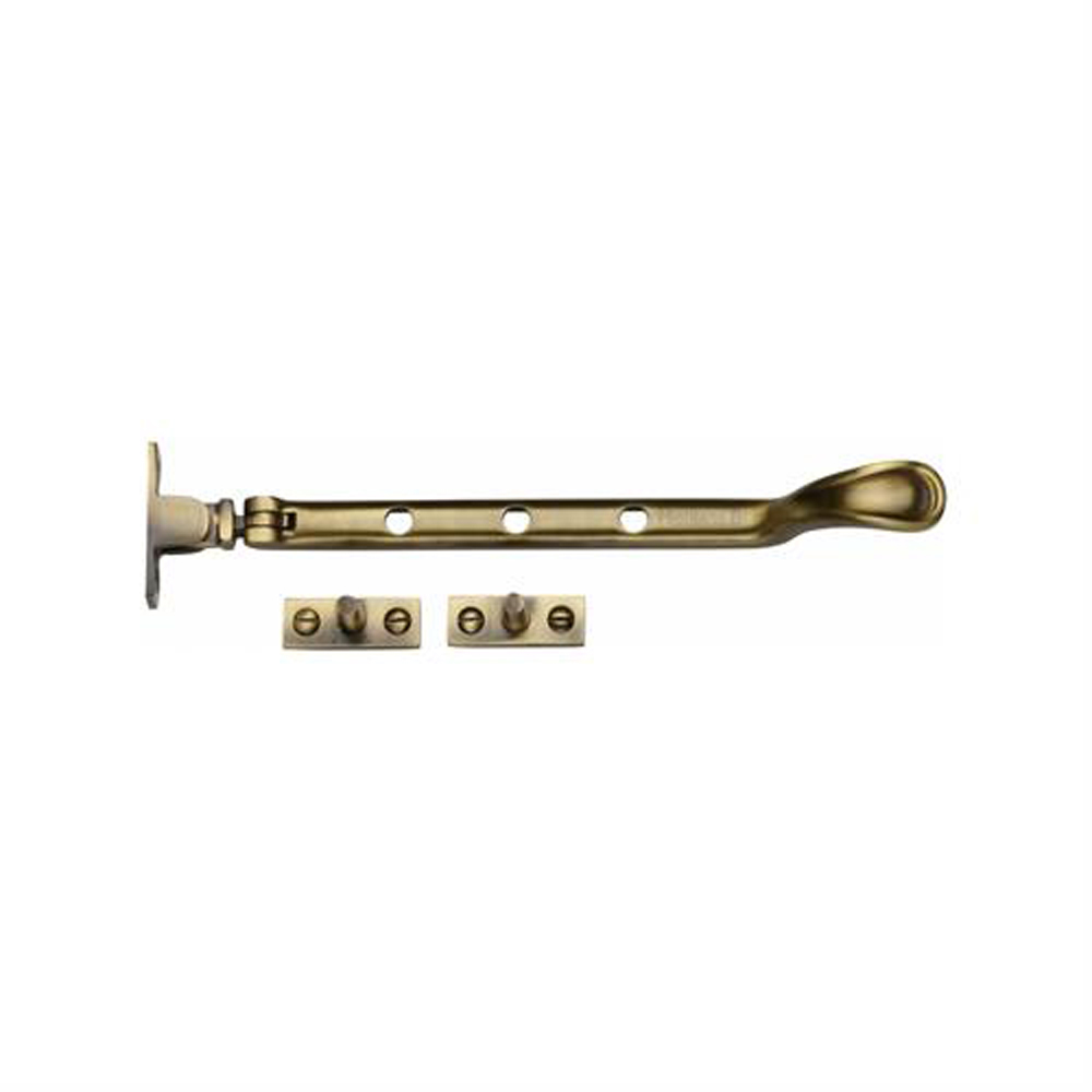 Heritage Brass 8" Spoon End Casement Stay - Antique Brass
