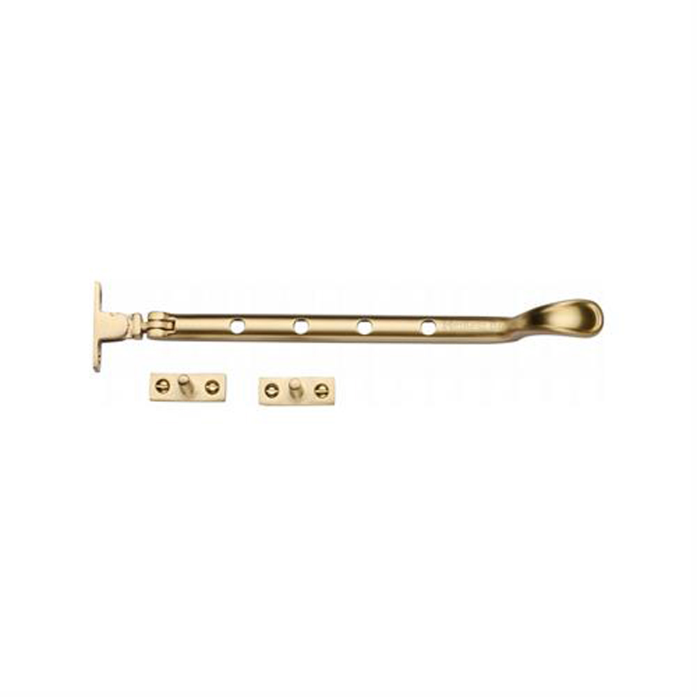 Heritage Brass 10" Spoon End Casement Stay - Satin Brass