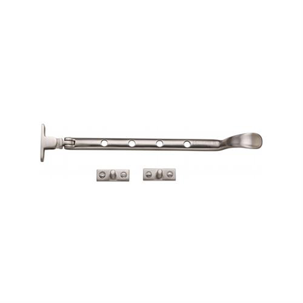 Heritage Brass 10" Spoon End Casement Stay - Satin Nickel