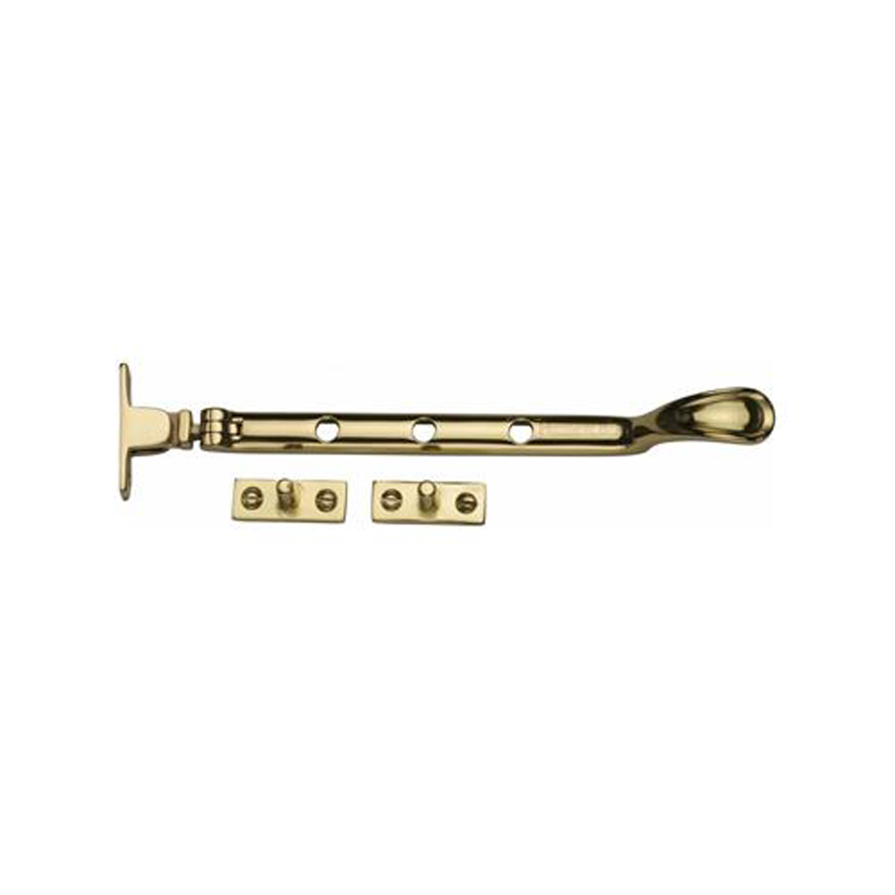 Heritage Brass 8" Spoon End Casement Stay - Polished Brass