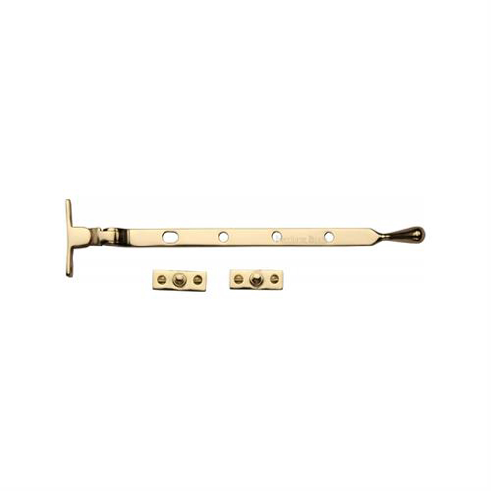 Heritage Brass 10" Ball Casement Stay - Polished Brass