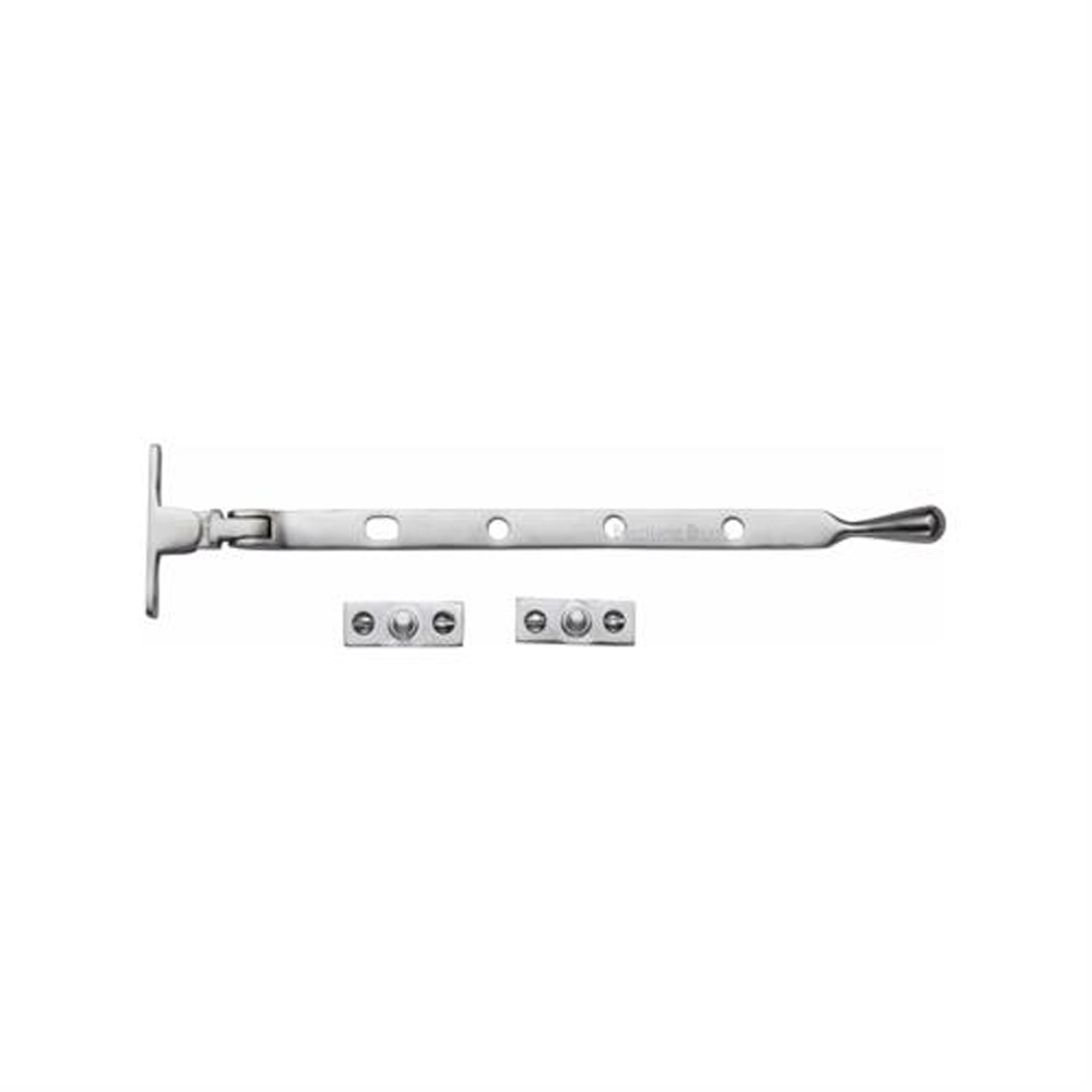 Heritage Brass 10" Ball Casement Stay - Satin Chrome