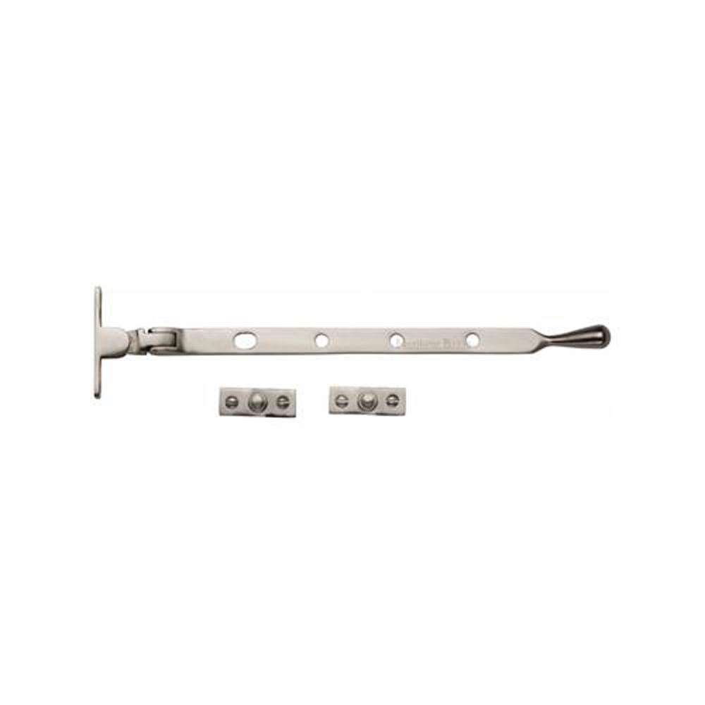 Heritage Brass 10" Ball Casement Stay - Satin Nickel