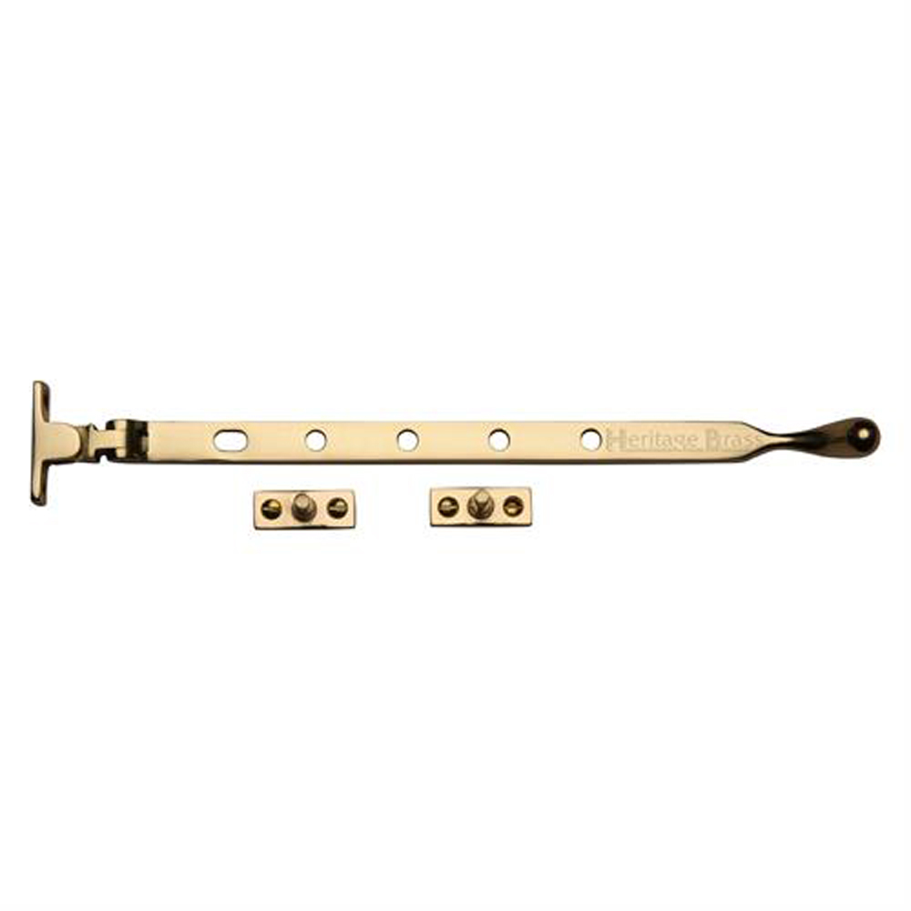 Heritage Brass 12" Ball Casement Stay - Polished Brass