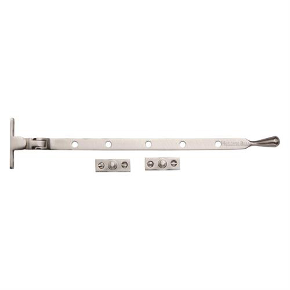 Heritage Brass 12" Ball Casement Stay - Satin Nickel