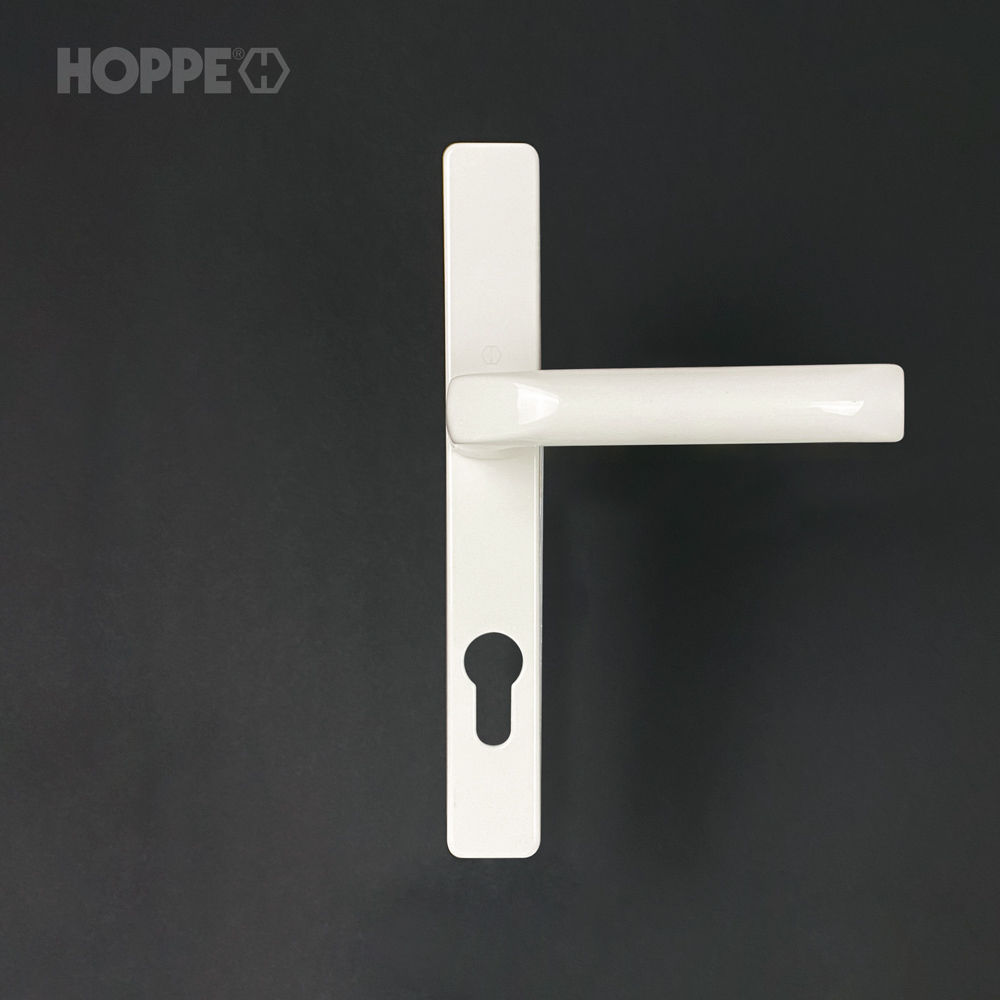 Hoppe London Handle for French Doors - White - (Sold in Pairs)
