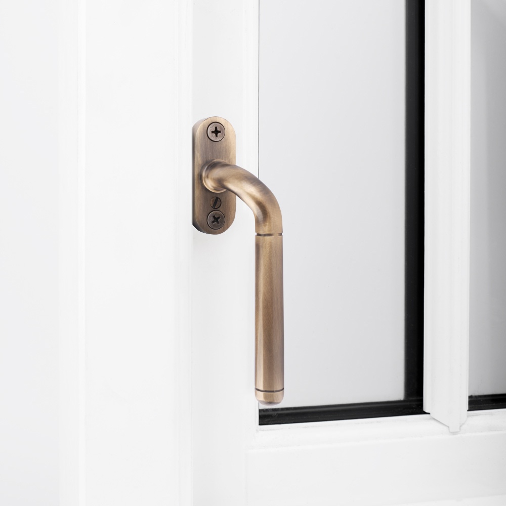 Isca Cranked Espag Window Handle - Florentine Bronze (Right Hand)